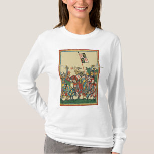 T-shirt Chevalier Chargement, Manesse de Codex du XIVe siè