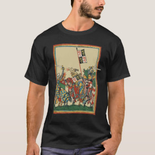 T-shirt Chevalier Chargement, Manesse de Codex du XIVe siè