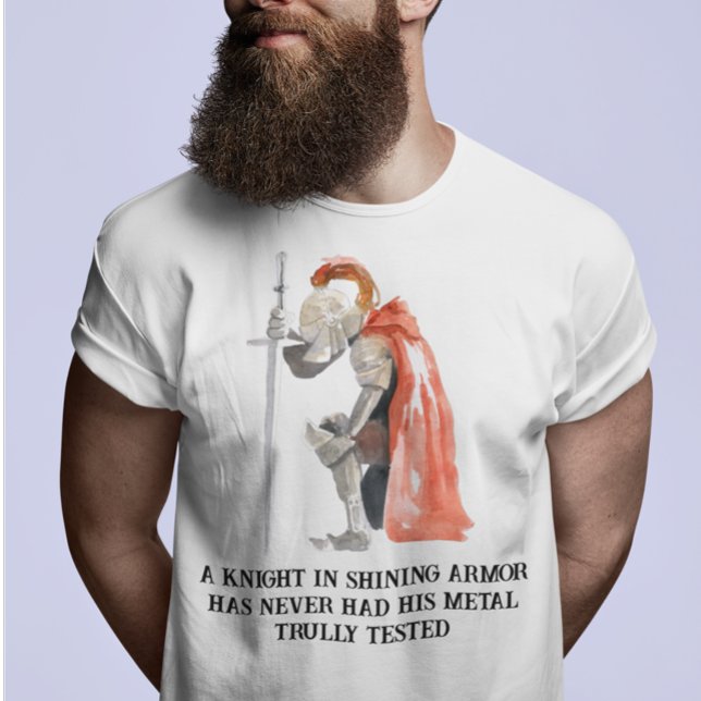 T-shirt Chevalier dans l'Armure brillante dire (Créateur téléchargé)