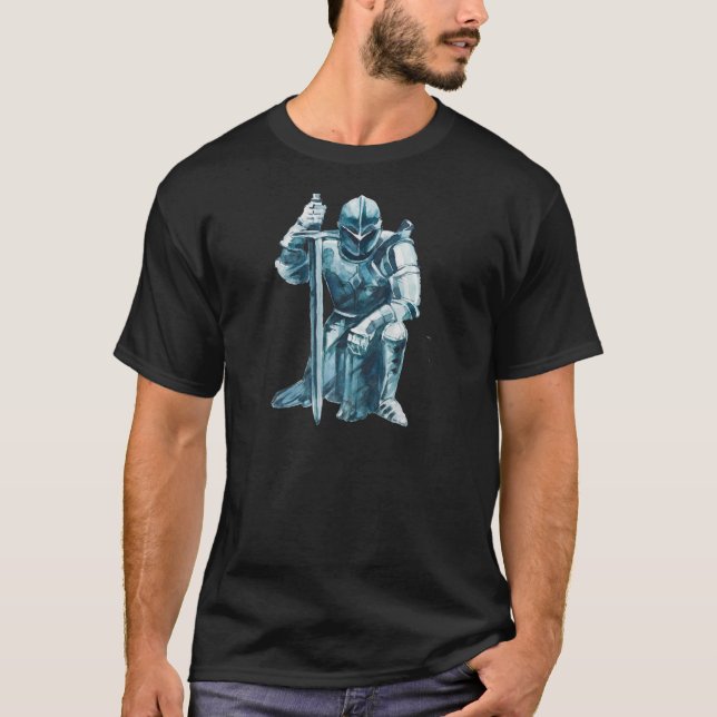 T-shirt *~* Chevalier dans l'épée d'armure brillante (Devant)