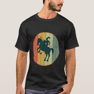 T-shirt Chevalier de cheval rétro vintage médiéval Ren F