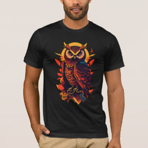 T-shirt Chevalier de hibou à genoux