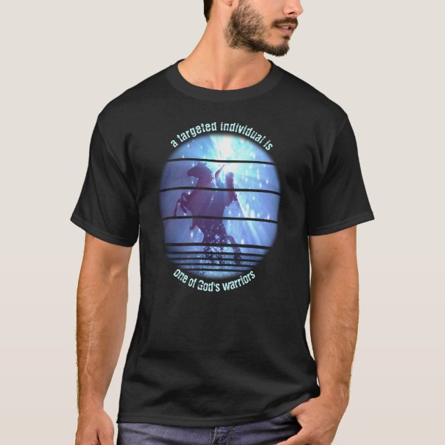T-shirt Chevalier de la sensibilisation des personnes cibl (Devant)