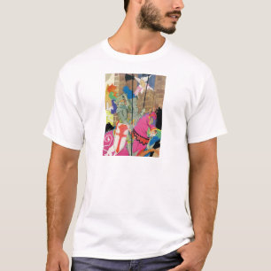 T-shirt chevalier médiéval à cheval