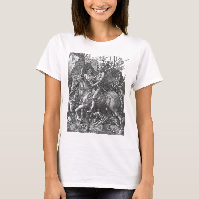 T-shirt Chevalier, mort et le diable, 1513 (gravure) (Devant)
