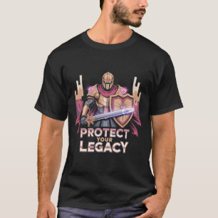 T-shirt Chevalier Paladin de Fantasy Protégez Votre Cœur d