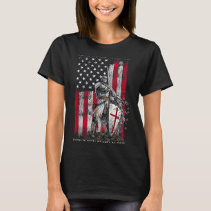 T-shirt Chevalier templier debout pour croire en chrétiens
