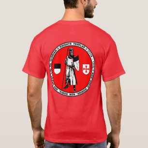 T-shirt Chevaliers Templar posant la chemise de joint