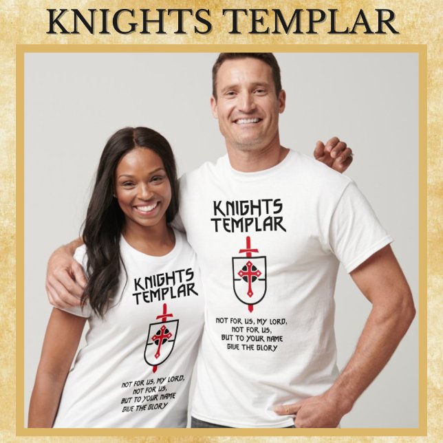 T-shirt Chevaliers Templiers Moyen Age Guerriers du Christ (Créateur téléchargé)