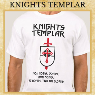 T-shirt Chevaliers Templiers Non Nobis Domine Moyen Age Ar