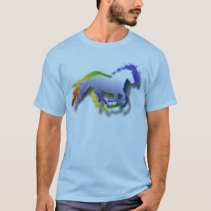 T-shirt chevaux 3D courants