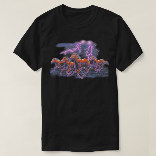 T-shirt Chevaux 80s Style Camion Stop Tee (Design devant)