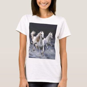 T-shirt Chevaux à lancer l'oreiller
