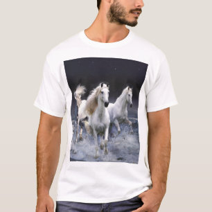 T-shirt Chevaux à lancer l'oreiller