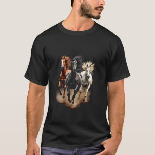 T-shirt Chevaux au galop