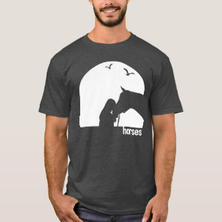 T-shirt Chevaux Coucher Du Soleil équitation Les meilleurs