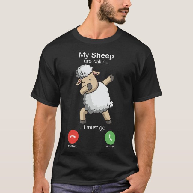 T-shirt Chevaux d'art Sheep Sheepherders Farmer Wool Costu (Devant)