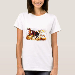 T-shirt Chevaux de course