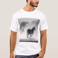 Chevaux de course noir et blanc Photo Artwork