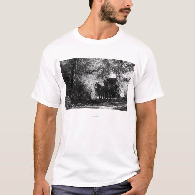 T-shirt Chevaux de fret faisant une pause (Devant)