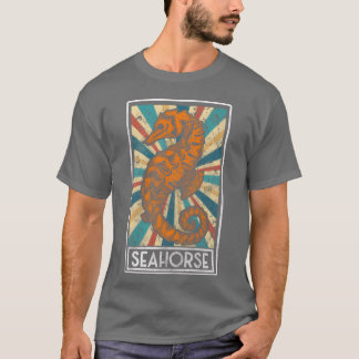 T-shirt Chevaux de mer Badges de natation Aquarium ami