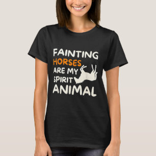 T-shirt Chevaux Évanouis Sont Mon Animal Srit Drôle Ferme