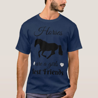 T-shirt Chevaux Filles Meilleurs amis équitation équestre