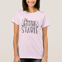 Chevaux me garder stable - Équitation tee