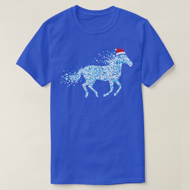 T-shirt Chevaux Ponies Cheval Fille Noël tenue Noël Noël N (Design devant)