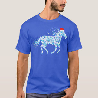 T-shirt Chevaux Ponies Cheval Fille Noël tenue Noël Noël N