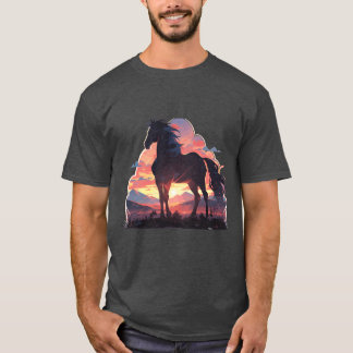 T-shirt Chevaux Ross Gaule Équitation Cheval Head Rider vi