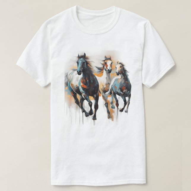 T-shirt Chevaux sauvages (Design devant)