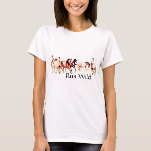 T-shirt Chevaux Sauvages