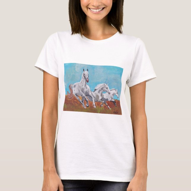 T-shirt Chevaux sauvages (Devant)