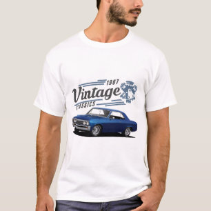 T-shirt Chevelle bleu vintage