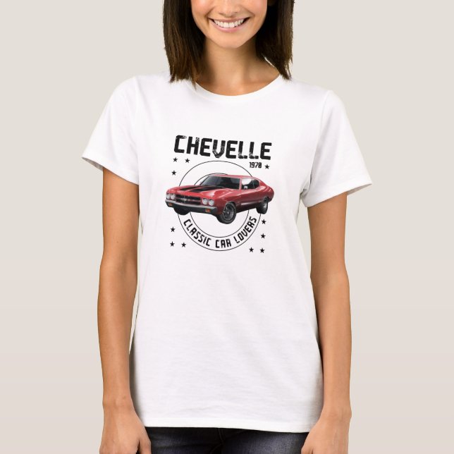 T-shirt Chevelle de voiture classique 1970 (Devant)