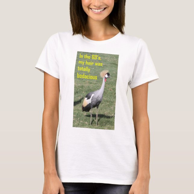 T-shirt Cheveux Bodacious des années 80 (Devant)