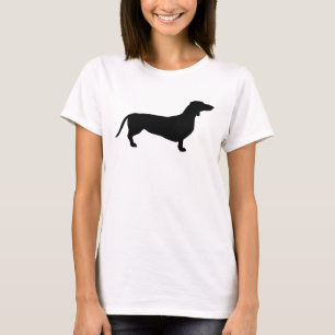 T-shirt Cheveux courts Dachshund - Silhouette 1