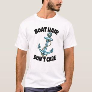 T-shirt Cheveux de bateau ne se soucient pas d'Ancre Navir