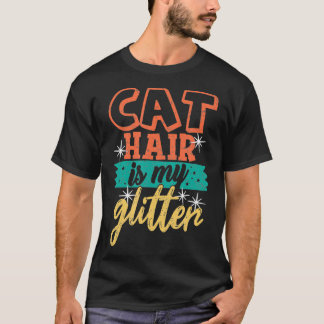 T-shirt Cheveux de chat est ma Parties scintillant drôle C