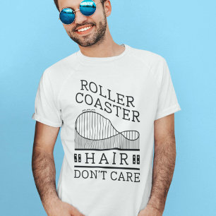 T-shirt Cheveux de Dessous de verre à rouleaux