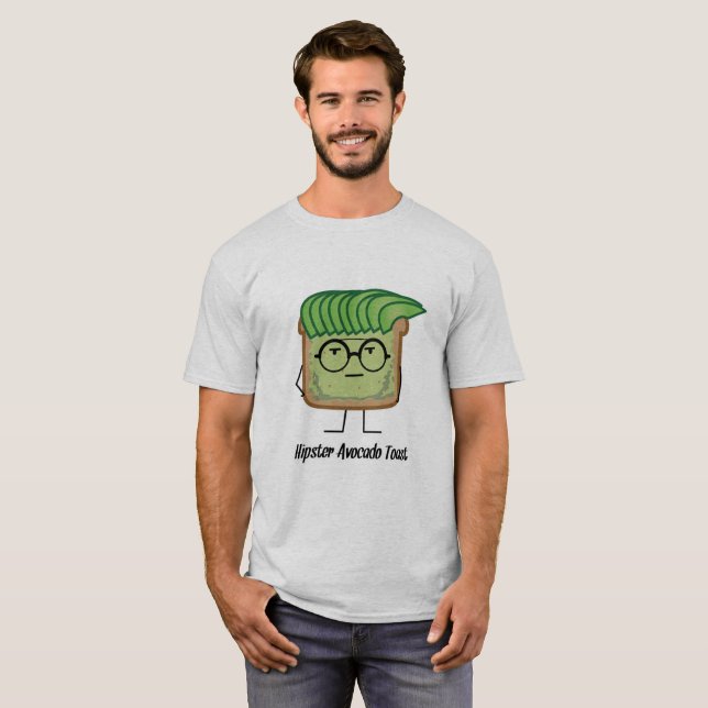 T-shirt Cheveux de graisseur en verre de hippie de pain (Devant entier)