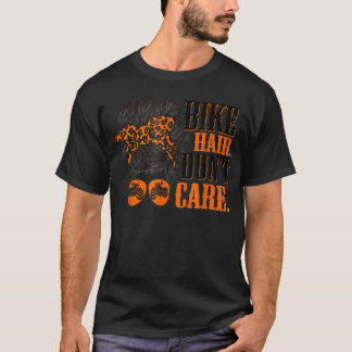 T-shirt Cheveux de vélo Ne vous souciez pas drôle Messy Bu
