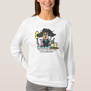T-shirt Cheveux foncés d'effet secondaire de médicament