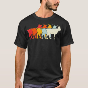 T-shirt Chèvre animale vintage Pour Hommes Femmes Enfants