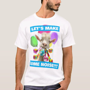 T-shirt Chèvre avec des pétards de fête