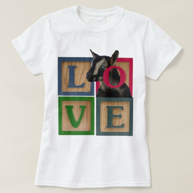 T-SHIRT CHÈVRE D'AMOUR DE BLOCS (Design devant)