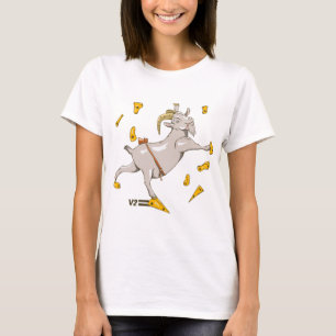 T-shirt Chèvre dans une salle d'escalades