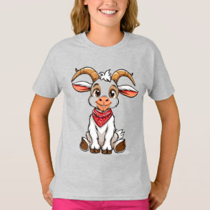 T-shirt Chèvre de dessin animé adorable