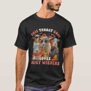 T-shirt Chèvre de gorge drôle avale une carte de visite ju